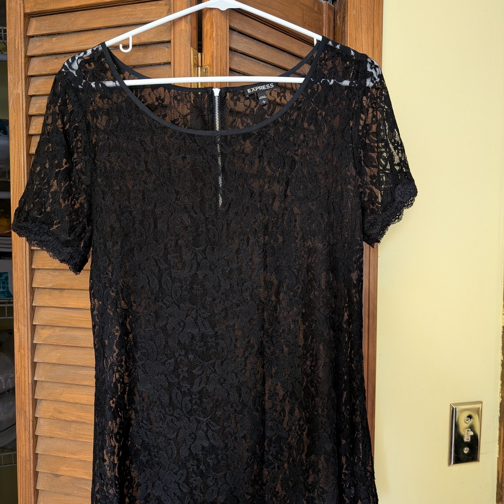 Vintage Express Black Lace Women’s Top